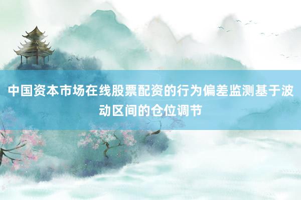 中国资本市场在线股票配资的行为偏差监测基于波动区间的仓位调节